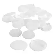 20Pcs 35mm Dia Plastic Concealed Hinge Hole Cover Hole Plugs White