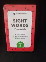 New in Package 2nd Grade Sight Words Flash Cards Think Tank Scholar 100+ Words