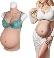 [Oppaionaho] Crossdresser Breastplate Silicone Fake Pregnant Belly 3 6 9 Months for Movie Props Cosplay
