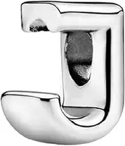 [BELLAY] 925 Silver 26 A To Z Letter Charm 16th 18th Alphabet Beads Fit Original Charms Bracelet DIY Women Jewelry (Color : PDL240-J, Size : 1), 1
