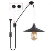 Hanging Lamp With Plug-in Cord - Outdoor Waterproof Pendant Light for Patio -...