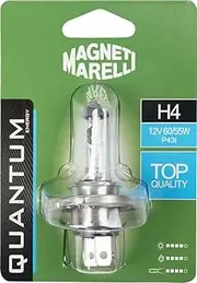 MAGNETI MARELLI 070.00000000009482 H4 Single Car Halogen Bulb 12V 60/55W Socket P43t