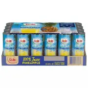 Dole 100% Pineapple Juice, 8.4 Fluid Ounce (Pack of 24)