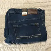 Buffalo Men's David Bitton Jeans Jackson Straight stretch Blue 42x30 NEW W/TAGS