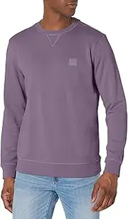 [BOSS] Men's Patch Logo French Terry Pullover Cotton Sweatshirt