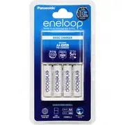Panasonic Eneloop K-KJ51MCC4TA 1-4 AA/AAA Cell Battery Charger including 4 AA