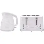 Westinghouse Kettle and Toaster Pack White 1.7L Kettle, 4 Slice Toaster WHKTP...