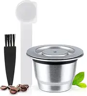 RECAFIMIL Reusable Nespresso Capsules Stainless Steel Refillable Coffee Pods Compatible for Nespresso Machine