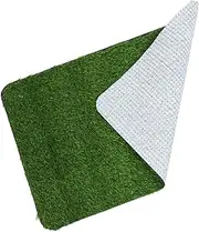 Toyvian Artificial Grass Rug Dog Training Mat Easy Clean Entryway Door Mat Rug Non Slip Backing for Home Business