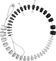 Thread Checker | Bolt Sizer Tool - 23 Inch 21 Metric for Quickly Checking Nuts and Bolts Inch or Metric Professional Tool for Men