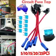 25/5PCS Add a Circuit ACS Fuse Tap Mini Standard Blade Fuse Holder Adapter 15A