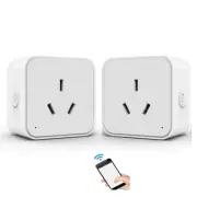 Smart Plug 2-Pack Energy Monitor WiFi Alexa Google Home Timer App Control