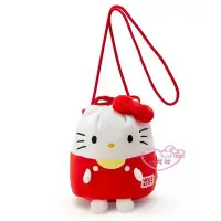 在飛比找Yahoo!奇摩拍賣優惠-小花凱蒂日本精品♥ Hello Kitty 絨毛 造型束口袋