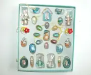 NIP NEW Easter Eggs Ornament Decoration Set 30 Bunny Rabbit Egg Carrot