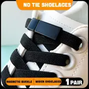 Magnetic Lock Shoelaces without ties Elastic Laces Sneakers No Tie Shoe laces Ki