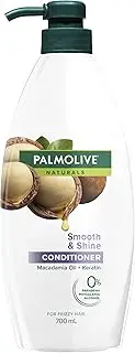Palmolive Naturals Hair Conditioner, 700mL, Smooth & Shine with Macadamia Oil & Keratin, For Frizzy Hair, No Parabens, Phthalates or Colourants