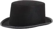 [LIFKOME] Non-Woven Fabric Flat-Edge Jazz Hat Classic British Style Retro Hat for Dinner Parties Banquets Black
