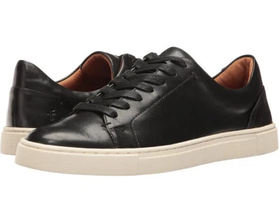 NEW Frye Ivy Low Lace Up Black Soft Nappa Lamb Sneakers Women Size 8.5 - $148