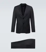 [Zegna] Zegna Single-breasted virgin wool suit AU 87 grey
