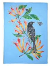 [Maxwell & Williams] Eloise Short Lyric Tea Towel 50x70cm Regent Honeyeater in Blue
