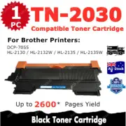 1x Compatible Toner TN2030 TN-2030 For Brother HL-2130 HL-2132 HL-2135W DCP-7055