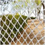 Safety Net Protection Rope Net Multi Size White Weaving Net Plant Protection Rope Net for Indoor and Outdoor Stairs Balcony Child Safety Anti Fall Pet Protection Fence Garden Outdoor Area