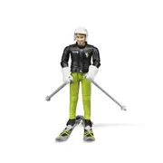 Bruder Licensed 1:16 Scale Bworld Skier With Accessories 60040 For Baby Kids 4y +