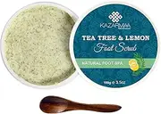 Foot Scrub | Dead Skin & Tan Removal | Tea tree & Lemon oil | Cracked heel nourishment and Lightning Dark Patches | Paraben Free -100g