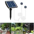 Solar Powered Oxygenator Air Pump Oxygen Aerator Fish Pond Poolto Day/Night Bril