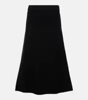 [Jil Sander] Jil Sander Wool midi skirt AU 14 black