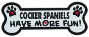 Dog Bone Shaped Magnets: Cocker Spaniels Have More Fun! | Cars, Trucks
