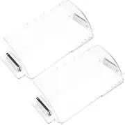 Veemoon 2pcs Ventilation Air Guide Plate Ac Wind Direction Deflector Floor Air Vent Deflector Central Control Air Outlet Vent Floor Air Vent Cover Window Ac Deflector Plastic Transparent