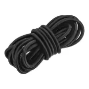 0.4 Inch Shock Cord, 25 Feet Black Bungee Cord Tent Pole Elastic Kayak Rope