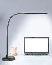CIVHOM LED Desk Lamp, Swing Arm Architect Task Lamp with Long Flexible Gooseneck, 3 Color Modes, and USB Adapter, Dimmable Desk Light for Home/Office/Drafting/Reading/Piano