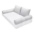 |COVER ONLY| STYLE 1 Crib Bolster Pillow Daybed Porch Swing Pipe Trim AD105