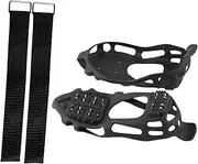 [BIUDECO] 1 Set 24 Teeth Crampons Fishing Jigs Shoe Cover Climbing Anti- Spike Hiking Shoes Climbing Shoes Crampons Climbing Ice Grippers Protective Shoe Cover TPE The Snow Splint Shoe Grip