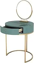 New Furniture Green Dressing Table 60CM Mini Small Makeup Vanity Set with Solid Wood Drawers and LED Mirror Vanity Desk Cushion Stool Computer Desk