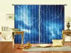 Big Thunder Lightning 3D Curtains Blockout Photo Printing Curtains Drape Fabric