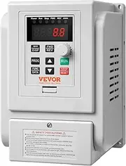 VEVOR VFD 5HP, 4KW, 18A, 1 Phase 220V-240V Input to 3 Phase 220V-240V Output Variable Frequency Drive, 0-400Hz VFD for AC Motor Speed Control