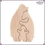 [PERFKTW] 木製動物裝飾品心形木製裝飾品桌面裝飾