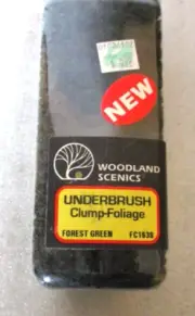 Woodland Scenics FC1638 Underbrush Clump Foliage Forest Green Shaker Sealed