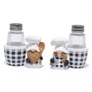 Chef Gnomes With Salt and Pepper Shaker Figurines - Kitchen Decor White-Two