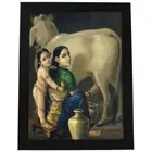 God Sri Krishna Yashoda Photo God Photo Frame 10 inchx13 Inch For Home Office