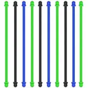 6 Pcs 15 Inch Silicone Cable Tie Twist Rubber Straps for Organizing Bundling