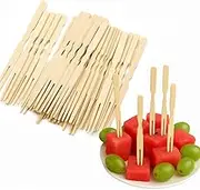 JapanBargain 4111, Mini Cocktail Picks for Party Banquet Buffet Catering Bamboo Forks Skewers for Appetizer Cocktail Fruit Pickle Pastry Dessert 3.5 inch (3.5 inch- 600pcs)