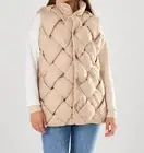 Fdj lightweight basketweave vest in Cafe Latte - size M