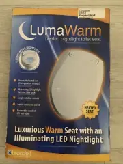 Brondell L60-EB LumaWarm Heated Nightlight Elongated Toilet Seat - Biscuit