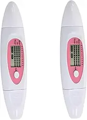MERRYHAPY 2pcs 3 1 Men's Moisture Meter Facial Moisture Oil Analyzer Grid Pattern Display Battery Ideal for Home Travel