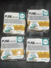 We R Memory Keepers FUSEable Fringe Strip Yellow Lot of 4 NEW