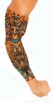 Gold Coast Titans NRL Youth Tattoo Sleeve